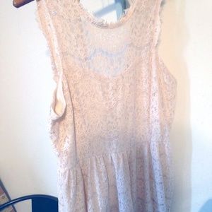 Lace Mini Dress Low Back Sheer High Neckline